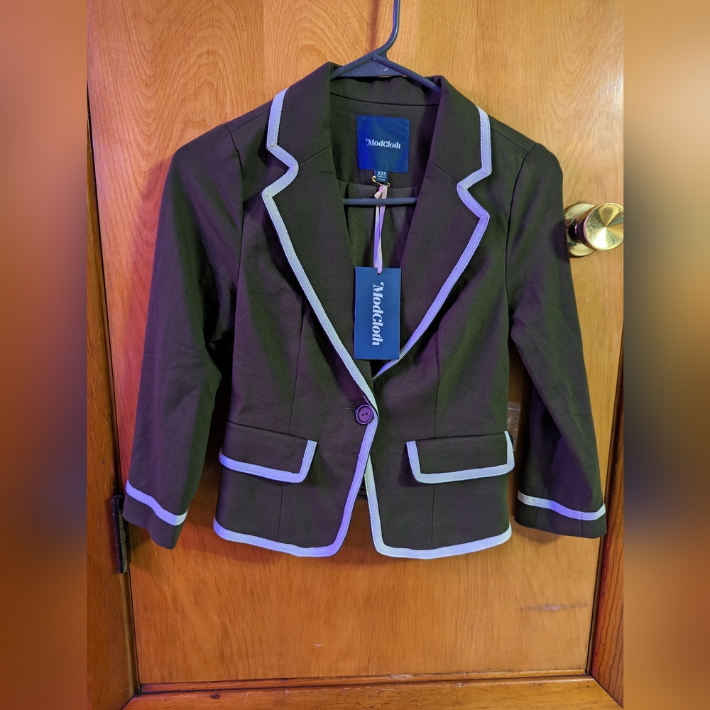 Modcloth olive green blazer